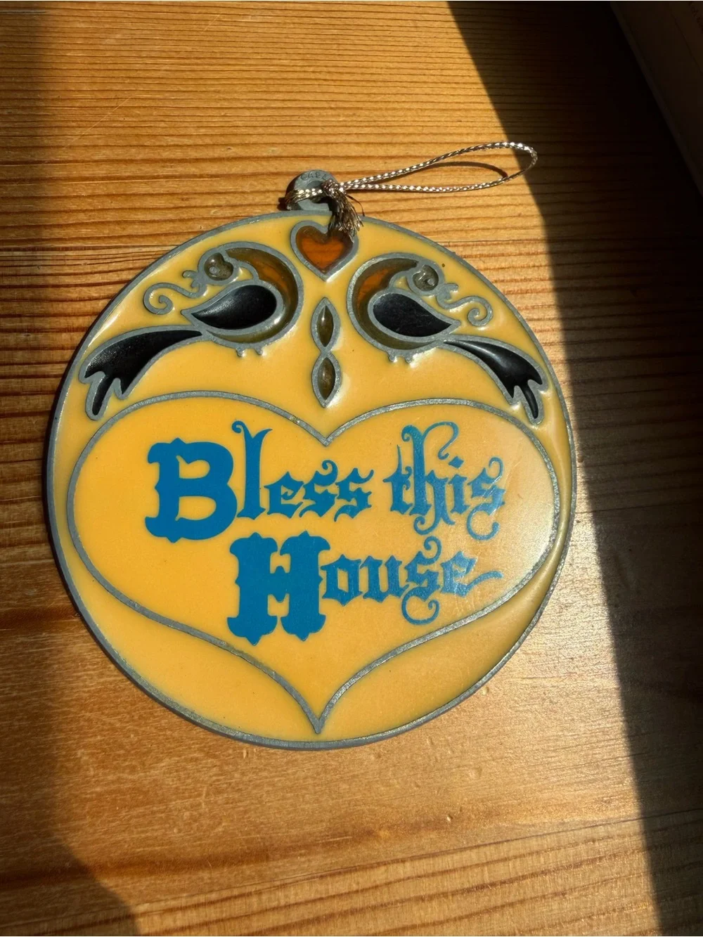 Vintage Bless This House Suncatcher